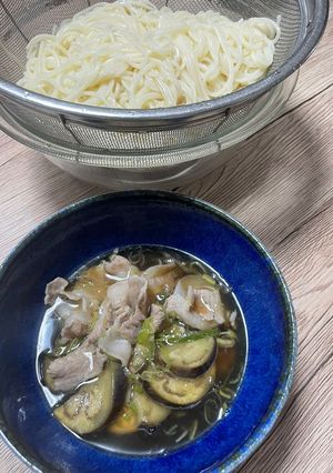 豚バラとナスのそうめん（ひやむぎ）-レシピのメイン写真