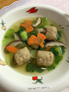 チンゲン菜と肉団子のスープ煮♪-レシピのメイン写真