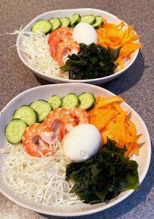 あるもので!ヘルシーサラダうどん-レシピのメイン写真