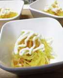 錦糸瓜(そうめんカボチャ)のマヨぽん酢