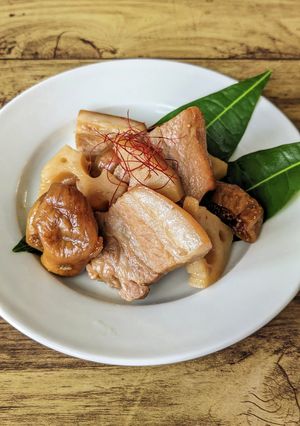 豚バラ肉とドライいちじくのサイダー煮-レシピのメイン写真