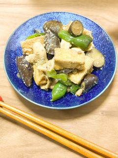 鶏と厚揚げのニンニク味噌炒め-レシピのメイン写真