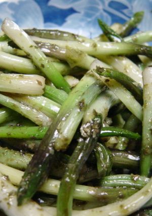 行者にんにくの青海苔バター炒め-レシピのメイン写真