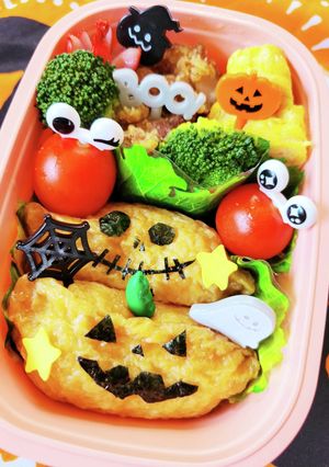 キャラ弁☆簡単楽々！ハロウィン弁当☆-レシピのメイン写真