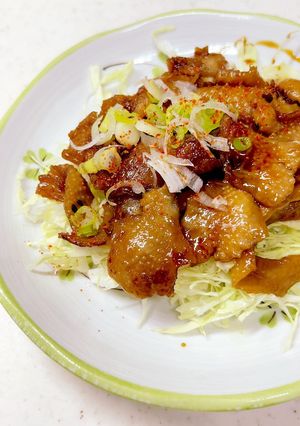 パパさん特製！鶏皮焼き^^-レシピのメイン写真