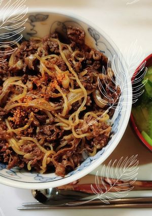 ( ⸝⸝•ᴗ•⸝⸝ )੭牛丼-レシピのメイン写真