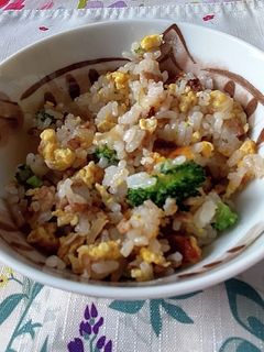 簡単!我が家のチャーハン(残ったご飯で)-レシピのメイン写真