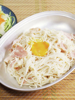 そうめんカルボナーラ-レシピのメイン写真