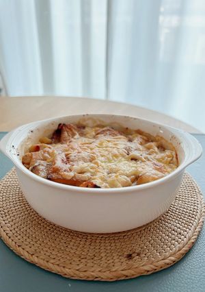 簡単オニオングラタンスープ　カップスープ-レシピのメイン写真