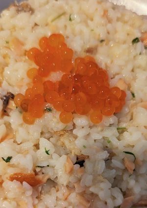 炊飯と下ごしらえなしの時短鮭リゾット-レシピのメイン写真