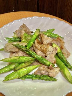 アスパラガスと豚バラ肉のサッと炒め-レシピのメイン写真