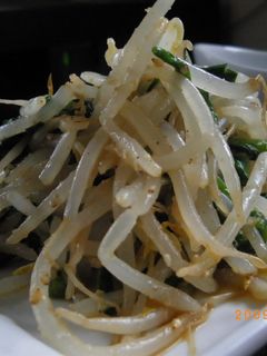 もやしとニラのゴマぽん酢(和風ナムル)-レシピのメイン写真