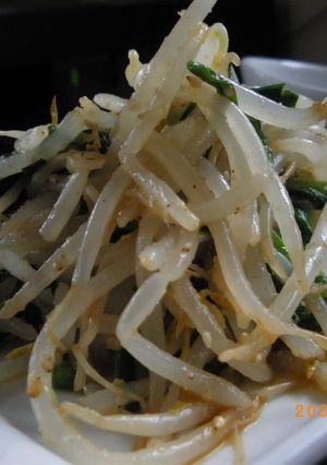 もやしとニラのゴマぽん酢（和風ナムル）-レシピのメイン写真