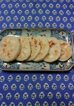 ヨウサマの減塩蓮根の明太子焼き-レシピのメイン写真