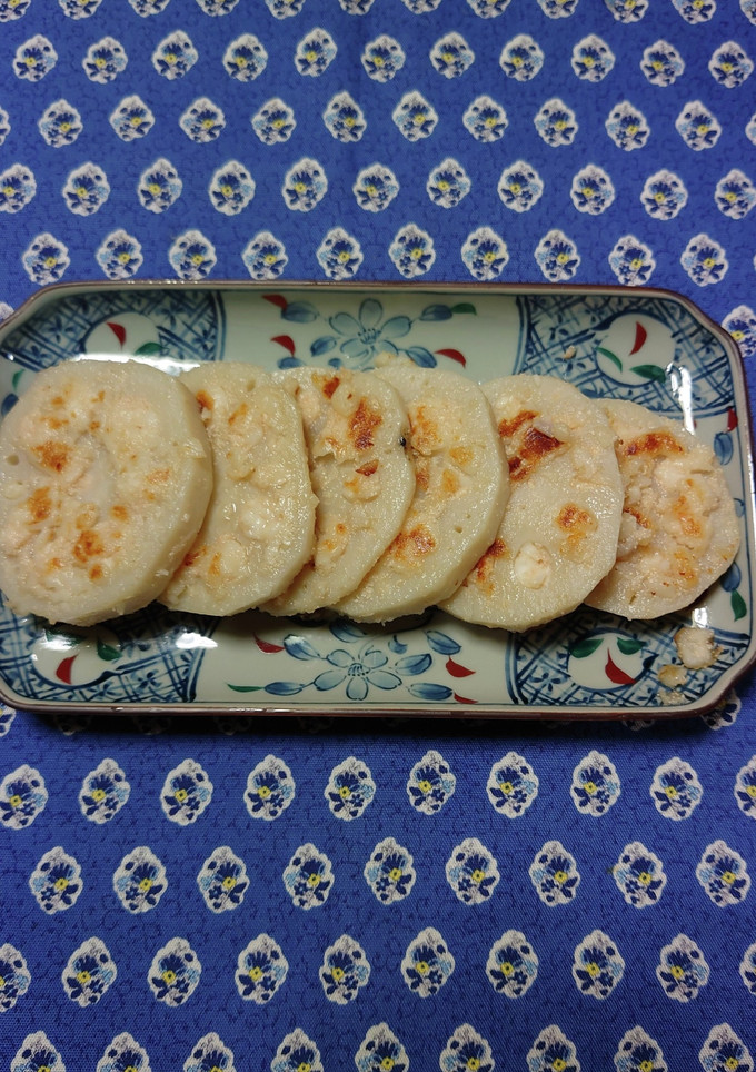 ヨウサマの減塩蓮根の明太子焼き-レシピのメイン写真