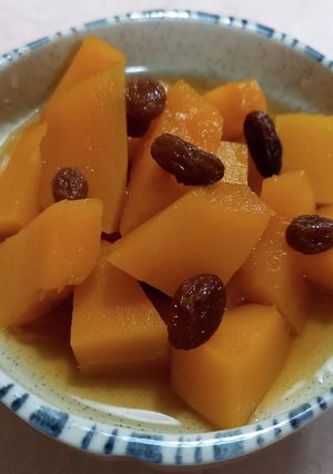 簡単☆かぼちゃとレーズンの甘煮-レシピのメイン写真