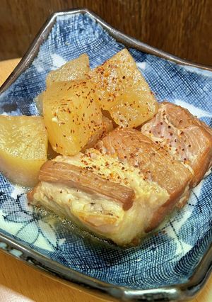 豚肩ロース塊と大根の味噌煮-レシピのメイン写真