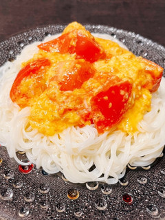 卵トマトのそうめん-レシピのメイン写真