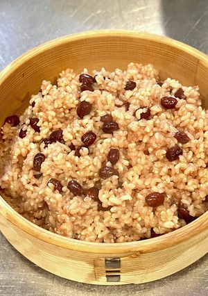 インスタントポットでつくる玄米お赤飯-レシピのメイン写真