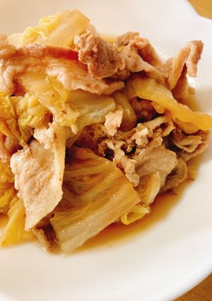 豚肉と白菜の麺つゆ煮-レシピのメイン写真