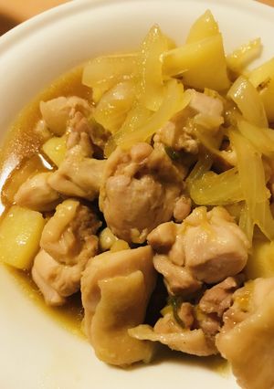 新ジャガと鶏もも肉のあまから煮-レシピのメイン写真