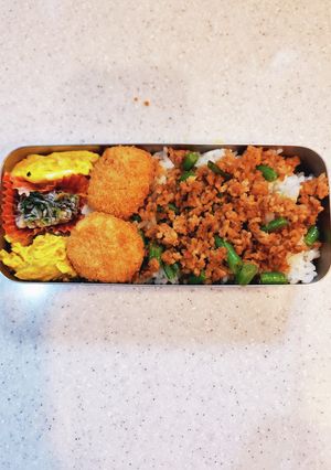 高校生弁当覚え書き245そぼろご飯-レシピのメイン写真