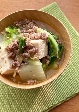 ＊ひき肉と白菜の味噌ラーメン風＊-レシピのメイン写真