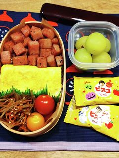 高1!男子弁当!スパム卵焼きど~ん89 -レシピのメイン写真