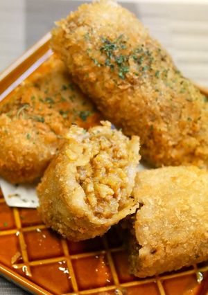 ライスペーパーで揚げカレーライス-レシピのメイン写真