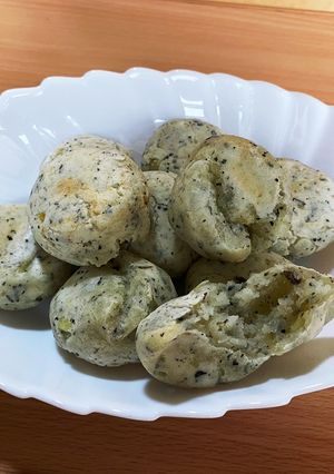 もちもち食感！藍茶入り丸パン-レシピのメイン写真