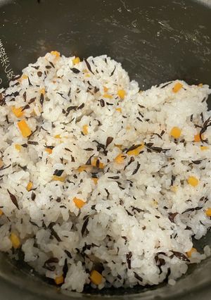 ひじき人参ご飯-レシピのメイン写真