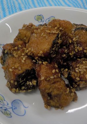 【学校給食】鰹のごまがらめ-レシピのメイン写真