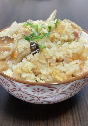 【主食】切り餅で!おこわ風炊き込みみご飯-レシピのメイン写真