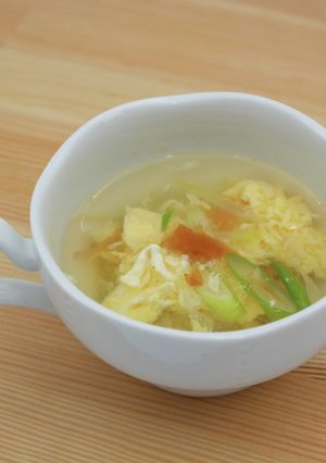 梅干しのあっさり卵スープ-レシピのメイン写真