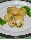 トリュフ塩風味の海老の包み揚げ ♪