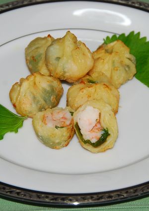トリュフ塩風味の海老の包み揚げ ♪-レシピのメイン写真