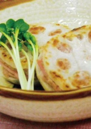 れんこんのはさみ焼き(塩味)-レシピのメイン写真