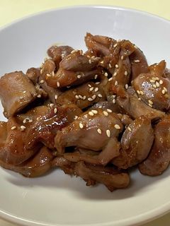 砂肝のニンニク七味炒め-レシピのメイン写真