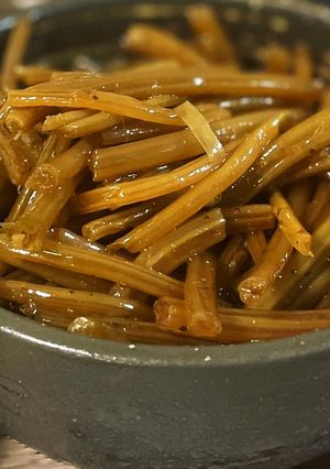 さつまいも茎(芋がら・芋づる)のきんぴら-レシピのメイン写真