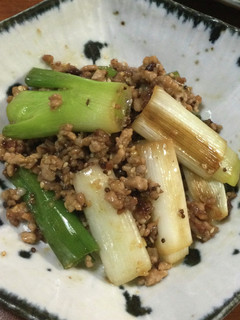 ☆長ネギが主役!ひき肉甘味噌しょうゆ炒め-レシピのメイン写真