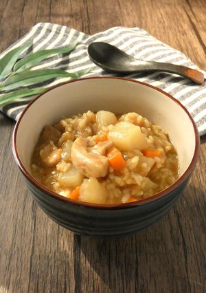 炊飯器で簡単!具だくさんの和風カレー粥-レシピのメイン写真