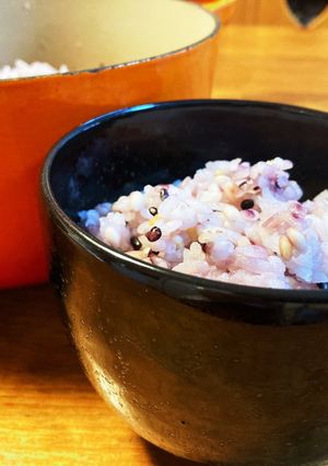 ル・クルーゼで炊く雑穀入り美味しいご飯♡-レシピのメイン写真