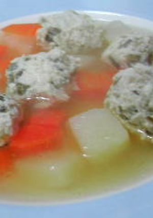 ニラ入り鶏だんごスープ-レシピのメイン写真