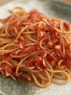 ガーリックトマトパスタ-レシピのメイン写真