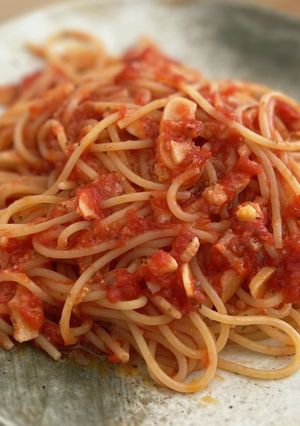 ガーリックトマトパスタ-レシピのメイン写真