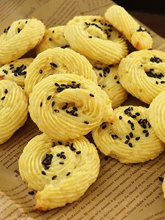 たまご不使用!さつま芋の絞り出しクッキー-レシピのメイン写真