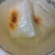 餅にお茶かけたのん。
