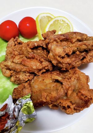 骨付きもも肉の唐揚げ～♪豪快にかぶり付く-レシピのメイン写真