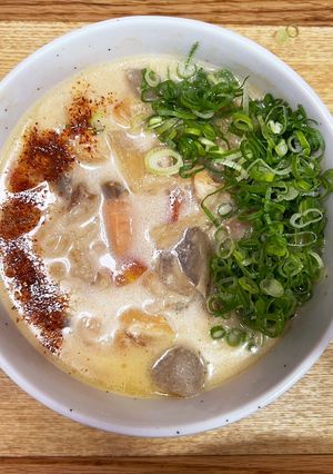 寒い日に！体ポカポカ液体白みそで簡単粕汁-レシピのメイン写真