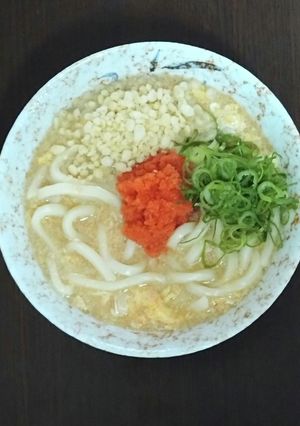 【丸亀製麺風】明太玉子あんかけうどん-レシピのメイン写真